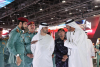 Sheikh Mansour&#039;s visit to the General Directorate of Civil Defense platform in Dubai during Intersec 2024.