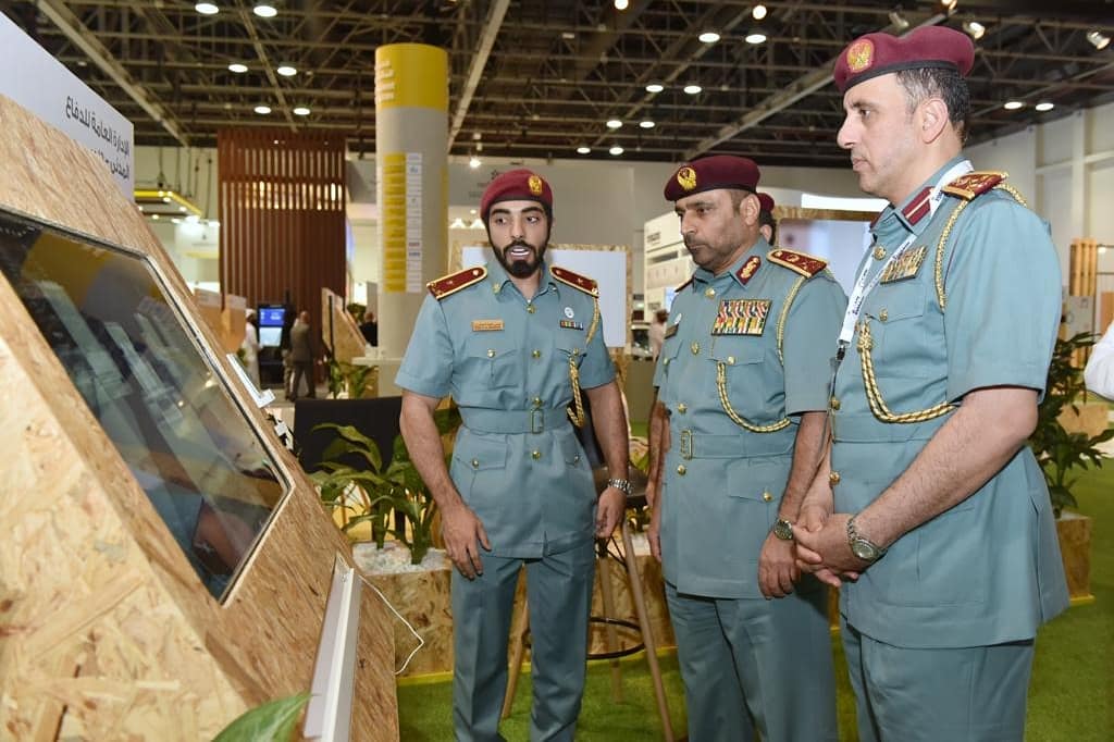 Maj. Gen Jassim Mohammed AlMarzouqi Civil Defense Commander in chief Visits DCD'S Stand