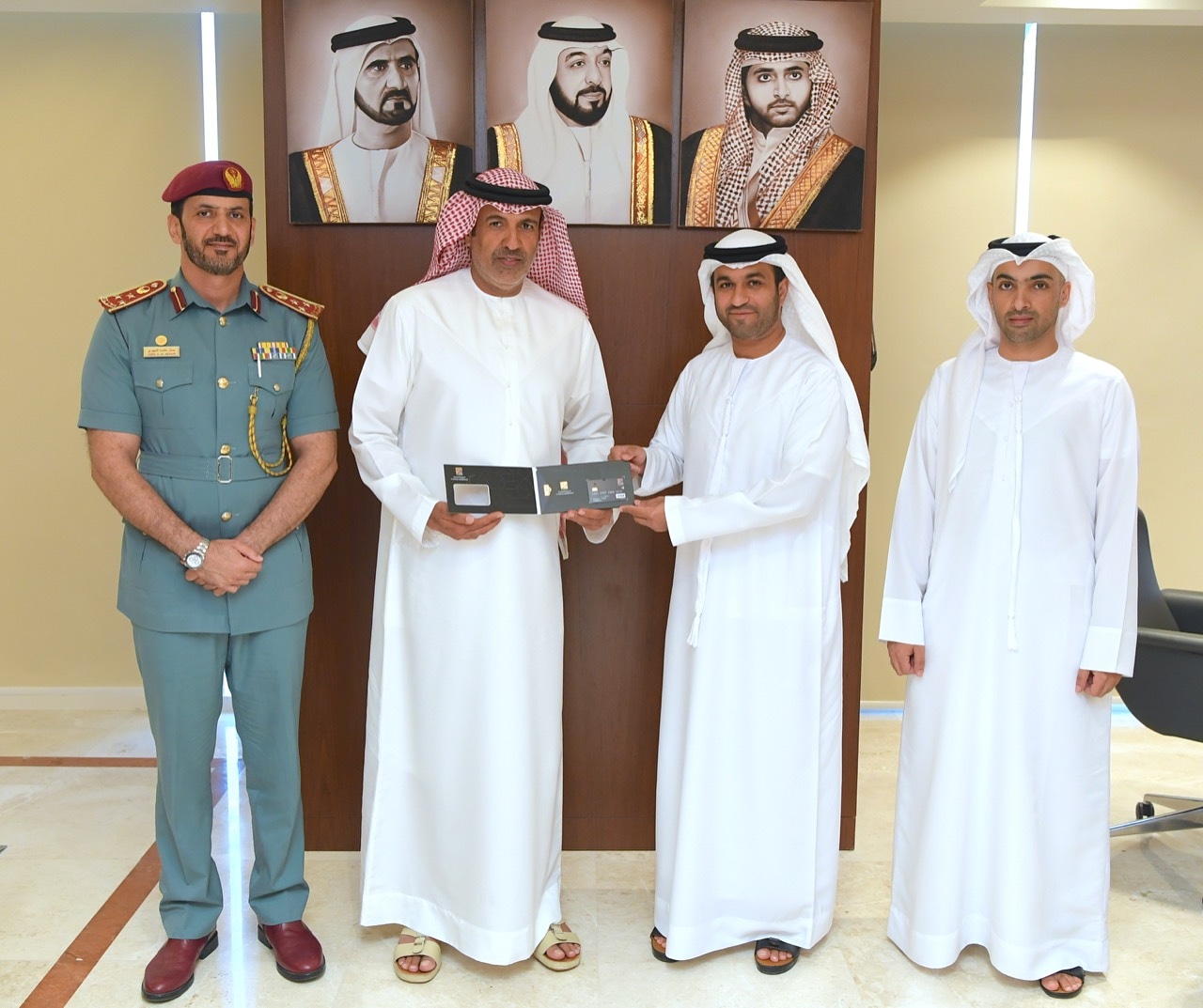 Maj. Gen. Expert AlMatrooshi Receives Fazaah Card