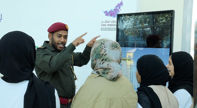 Dubai Civil Defense participates in the " With My Determination I Innovate" exhibition to support people of determination