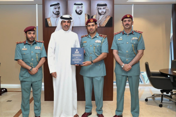 Maj. Gen. ALMatrooshi Recives Thesis of Master Degree 