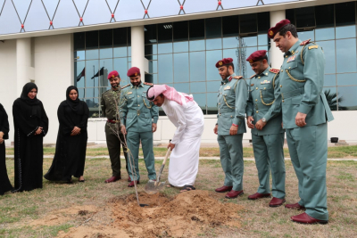 In Line with DCD&#039;S Youth Council Initiatives, DCD Plants Ghaf Tree at HQ and Fire Stations 