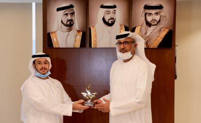  Gen. Al Matrooshi Receives Sheikh Saeed Bin Ahmed Al Maktoum, DCD &amp; DMCA Discussed Joint Cooperation 