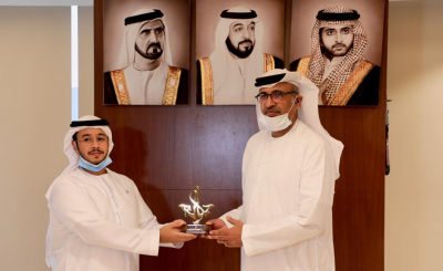 Gen. Al Matrooshi Receives Sheikh Saeed Bin Ahmed Al Maktoum, DCD & DMCA Discussed Joint Cooperation