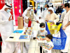 جانب من حملة رمضان آمن التوعوية اليومية في مراكز التسوق والمحلات التجارية
