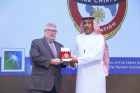 Honoring Gen. ALMatrooshi at IFOC, Bahrain 