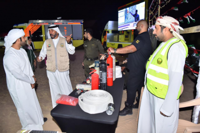 دفاع مدني دبي يختتم حملة "شتانا أمان واطمئنان" في المخيمات الشتوية