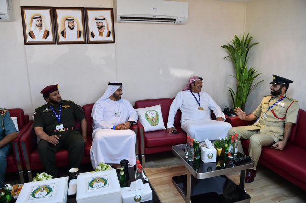 Gen. ALmatrooshi Receives Dubai Police Delegation, Other Visitors at DCD’s Pavilion at Dubai Air Show  