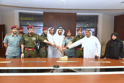 Col. Expert Almutawaa, Fire Stations Directors Welcome Back Lt. Col.Expert Osmam Ahali