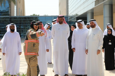 بحضور اللواء خبير راشد ثاني المطروشي افتتاح فعاليات السلامة المهنية في جامعة زايد