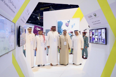 His Excel. Lt. Gen. Expert/ Rashid Thani Al Matrooshi receives VIP guests at Intersec 2022