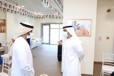 Brig. Expert Al Mutawaa Inspects Vaccination Drive at Nad Alshiba Fire Station