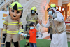 الدفاع المدني يرسم البسمة على وجوه الإطفائيين الصغار في مهرجان صيف دبي