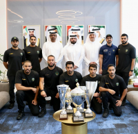 lieutenant-general-rashid-thani-al-matrooshi-director-general-of-civil-defense-in-dubai-hosted-the-civil-defense-champions-team-to-commemorate-their-remarkable-achievements-in-winning-five-significant-sports-titles-in-the-year-2023