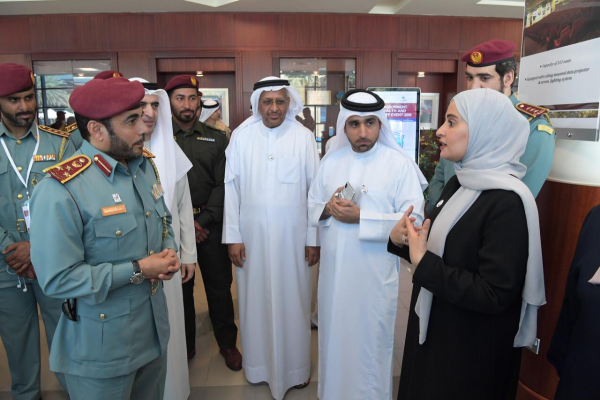 H.E. Ahoud Bint Khalfan Alroumi, has visited the exhibition held on the sideline of the closing ceremony of Emirates Hackthon