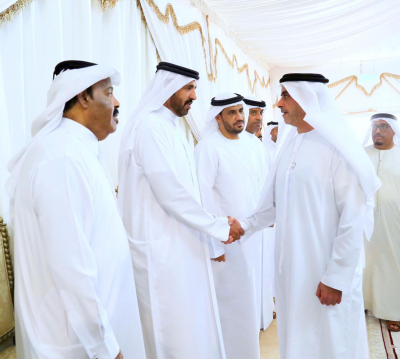 Sheikh Saif Bin Zayed Offers Solac to Duty Martyr Tarig Family
